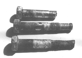 Crevice corrosion of stainless bolts